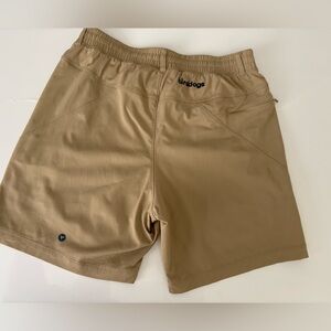 Birddogs Khaki Athletic Shorts Built-In Liner Size Medium Regular Performance